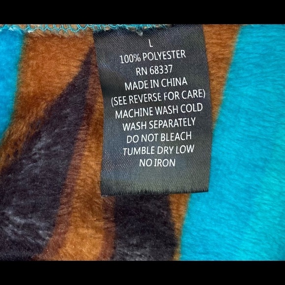 Trail Crest Velour Vibrant Southwest Print Pajama Pants Size Large - Picture 10 of 10